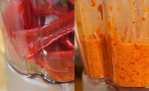 Blend the Harissa Base