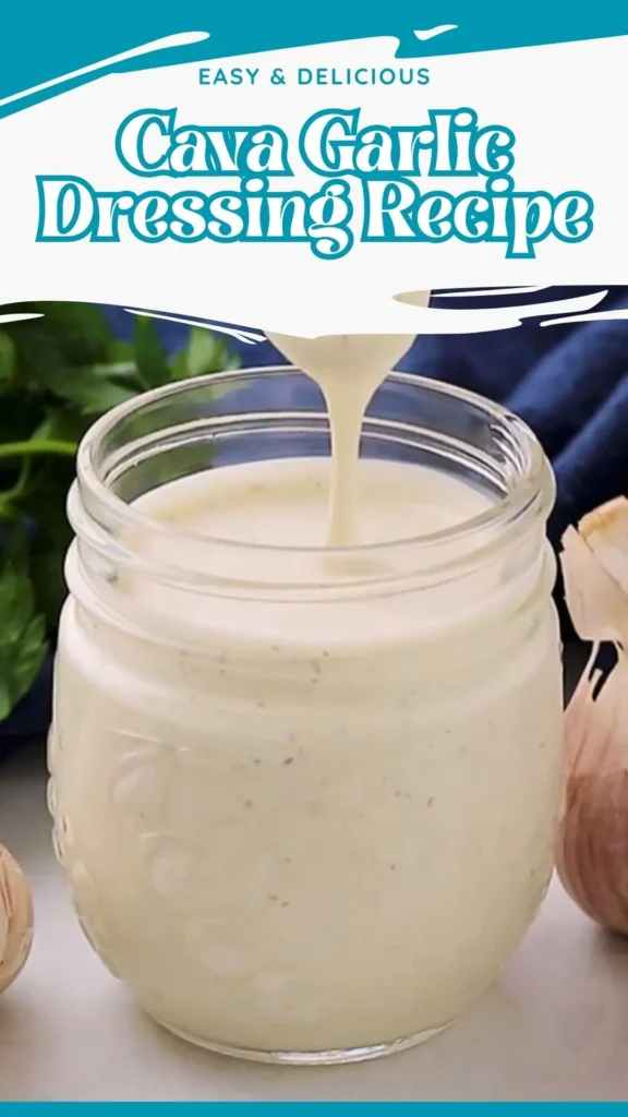 Copycat Cava Garlic Dressing Recipe