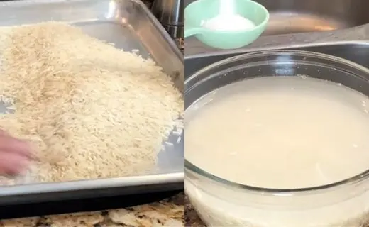 Prepare and Soak the Rice