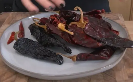 Prepare the Dried Chilies