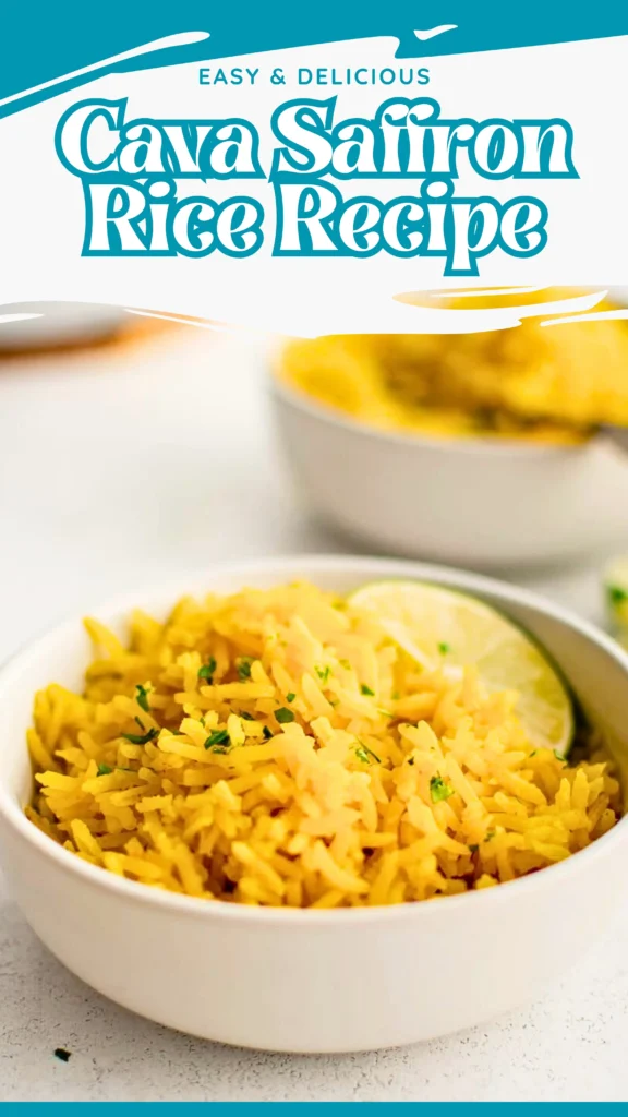 Recipe for Cava Saffron Rice