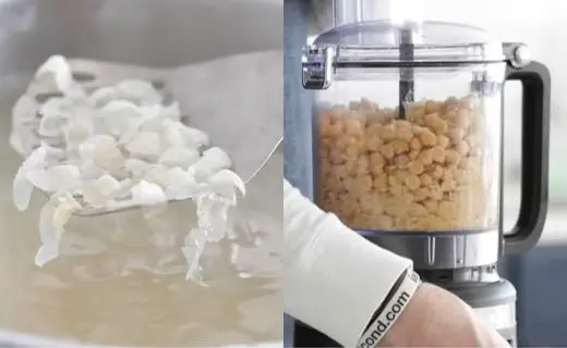 Remove Chickpea Skins & Blend to Paste