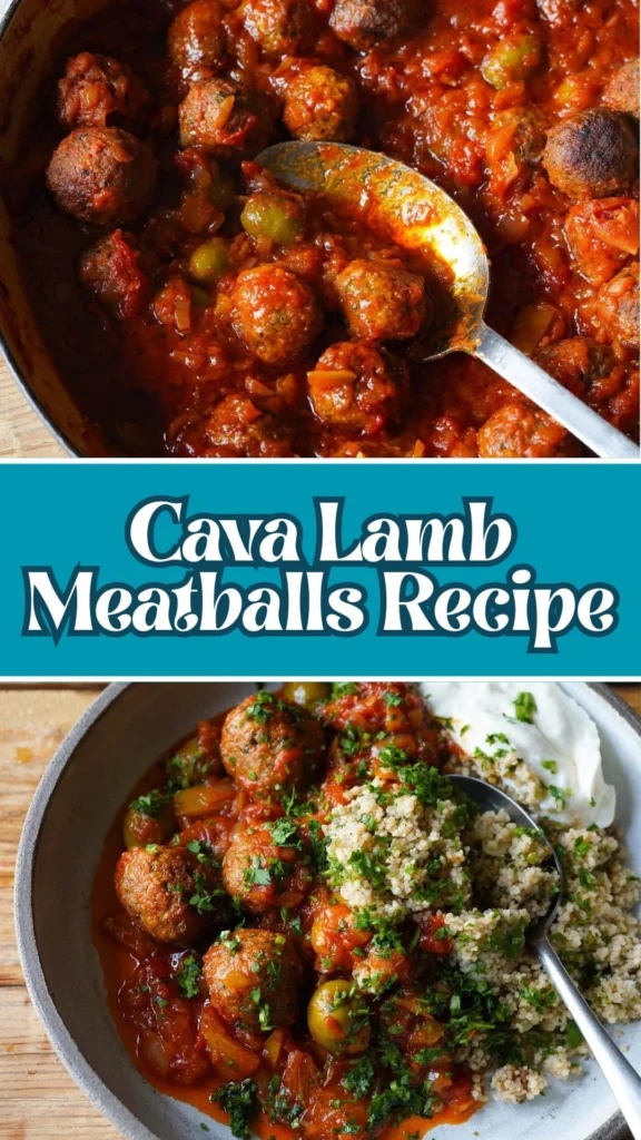 How to make Cava Lamb Meatballs