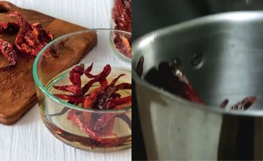 Prepare the Dried Chillies