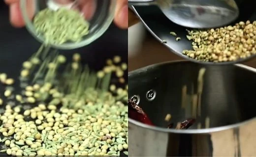 Toast the Whole Spices