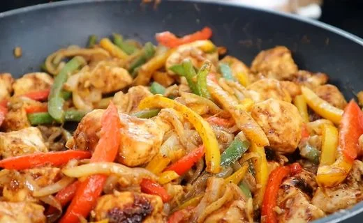Combine Chicken and Vegetables