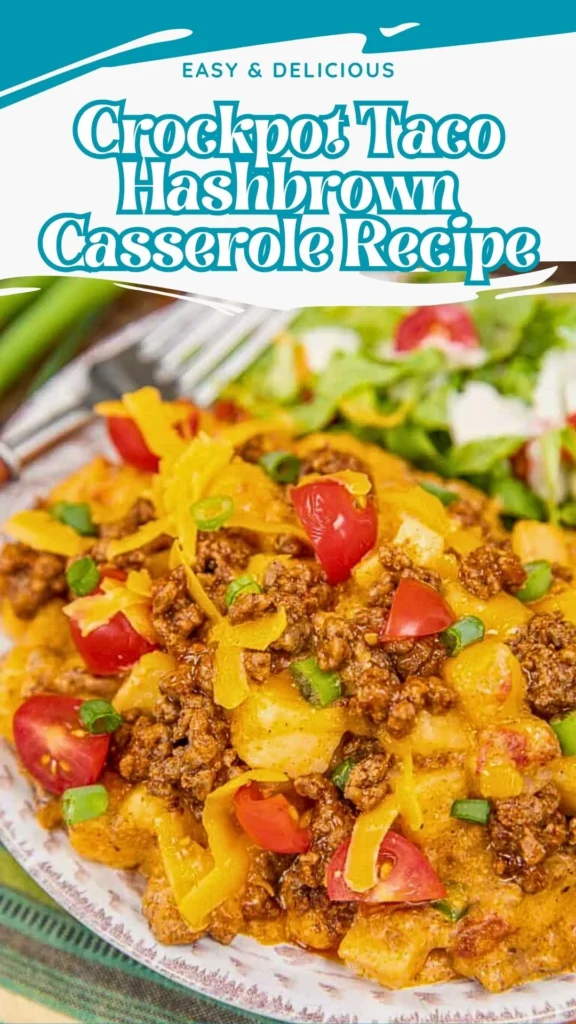 Copycat Crockpot Taco Hashbrown Casserole Recipe