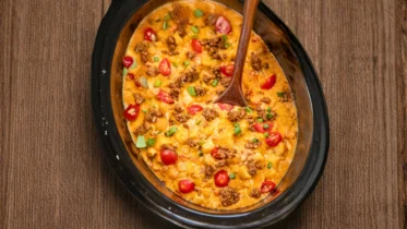 Crockpot Taco Hashbrown Casserole Recipe