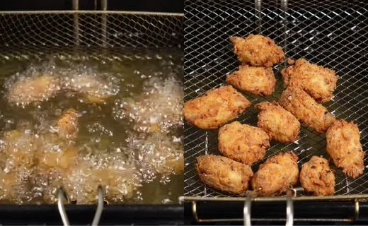 Fry the Chicken Until Golden & Crispy