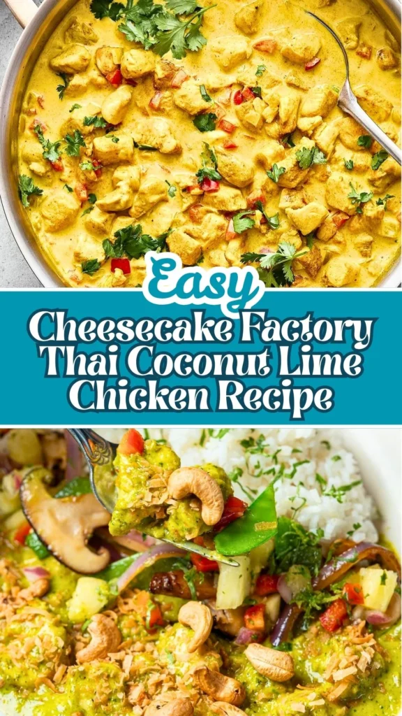 How to make Cheesecake Factory Thai Coconut Lime Chicken