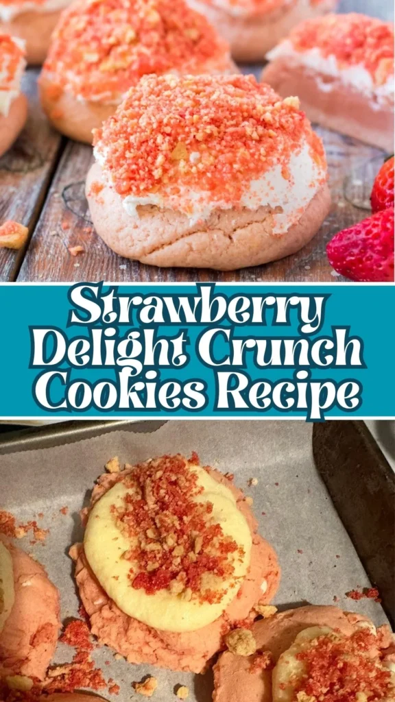 How to make Strawberry Delight Crunch Cookies