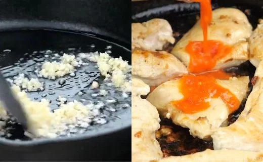 Sauté the Aromatics & Cook the Chicken