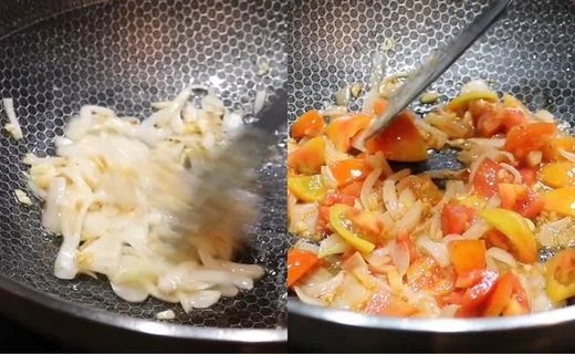 Sauté the Aromatics & Cook the Tomatoes