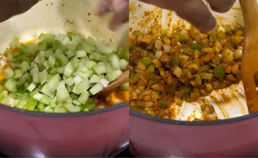 Sauté the Holy Trinity & Add Aromatics