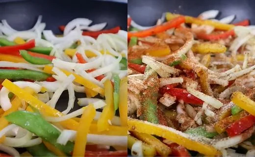 Sauté the Vegetables with Fajita Seasoning
