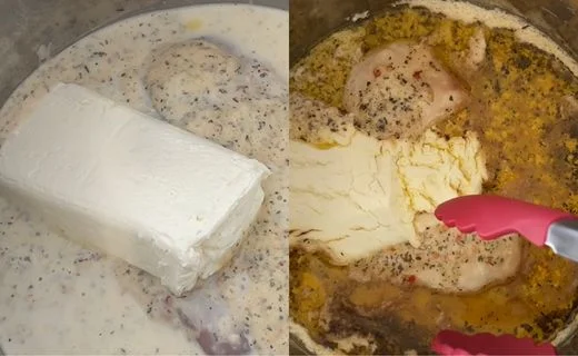 Add Cream Cheese & Slow Cook