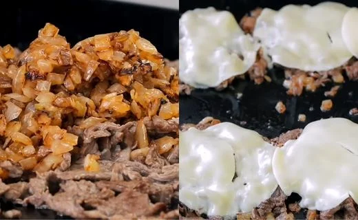 Combine and Add Cheese & Assemble the Sandwiches