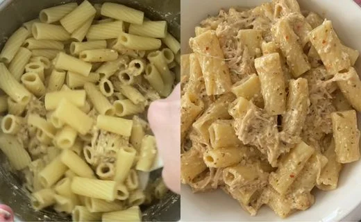 Cook the Pasta & Mix Everything Together