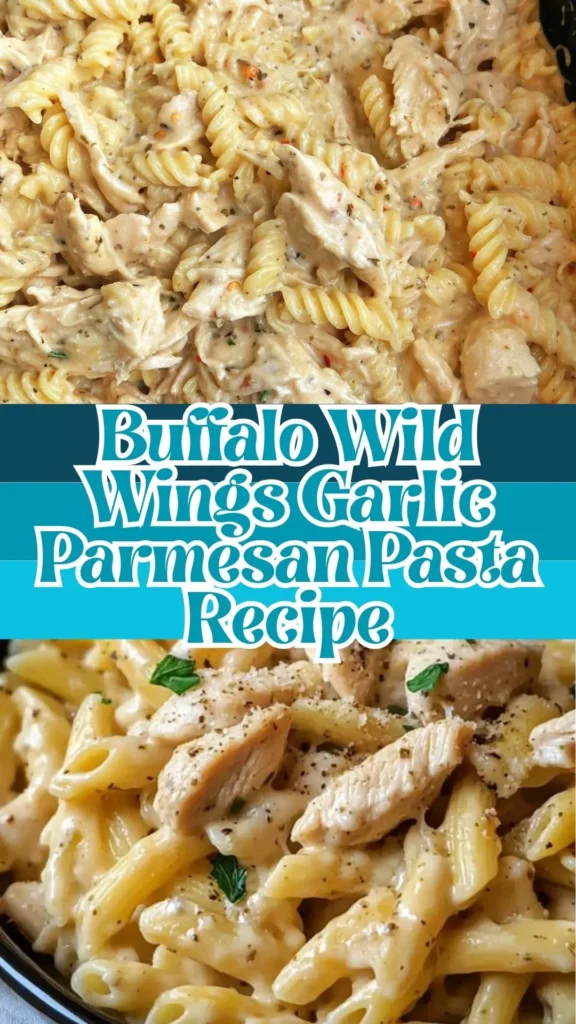 Copycat Buffalo Wild Wings Garlic Parmesan Pasta Recipe