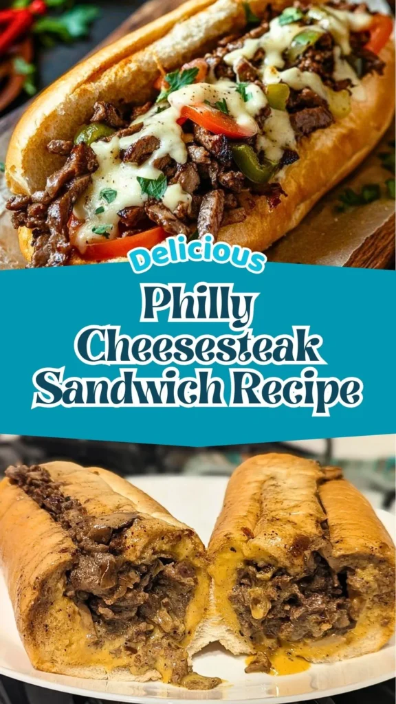 Delicious Philly Cheesesteak Sandwich