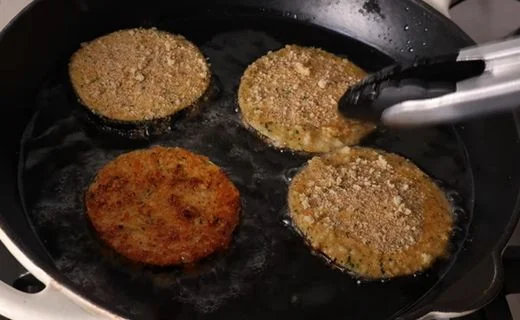 Fry the Eggplant & Assemble the Dish