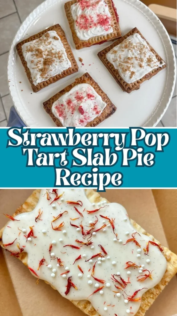 Homemade Strawberry Pop Tart Slab Pie