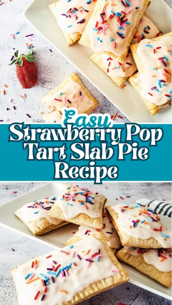How to make Strawberry Pop Tart Slab Pie