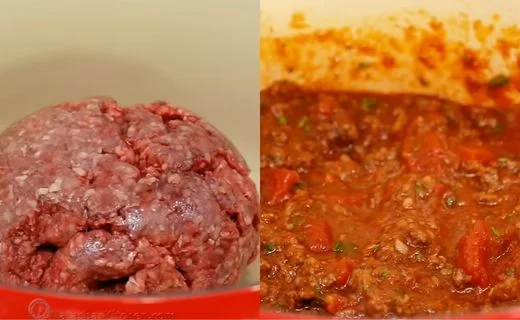 Build the Meat Sauce & Simmer the Sauce