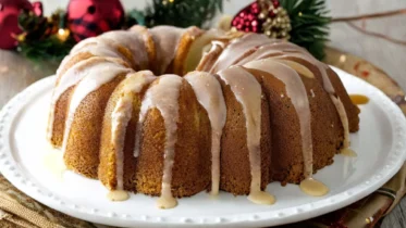 Christmas Eggnog Bread with Rum Glaze Recipe