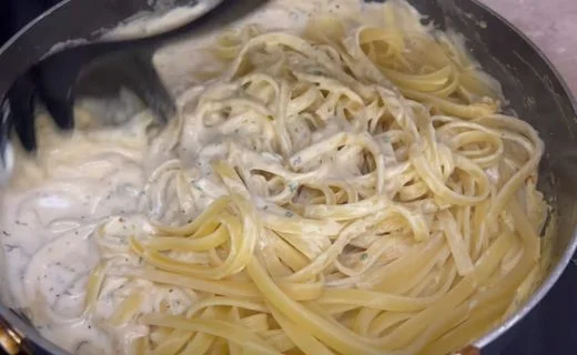 Combine Pasta and Sauce