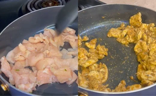 Cook the Seasoned Chicken