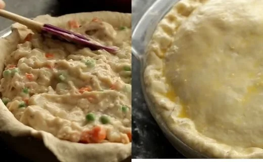 Fill and Top the Pie & Egg Wash and Vent