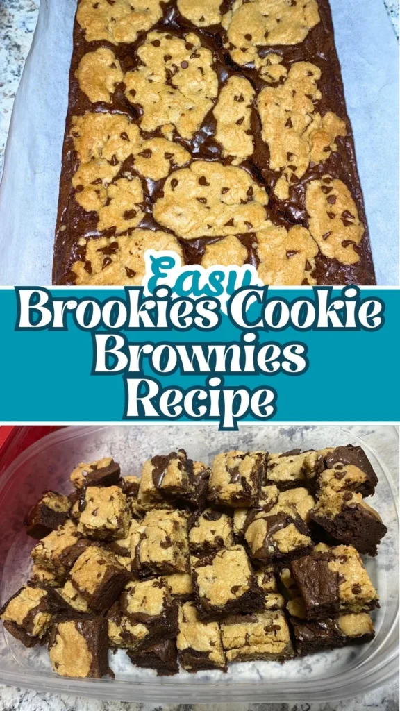 How to make Brookies Cookie Brownies