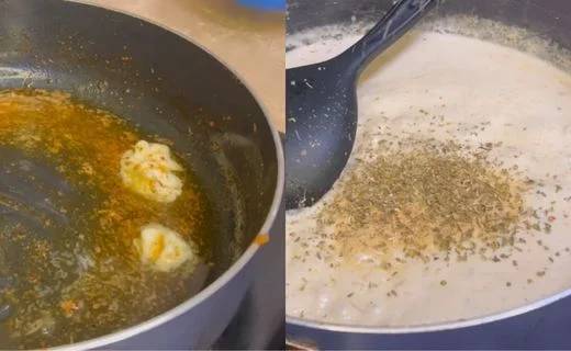 Make the Alfredo Sauce