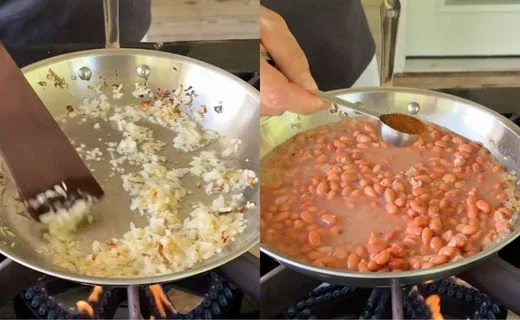Make the Refried Bean Layer