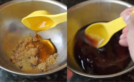 Mix the garlic shoyu sauce