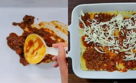 Preheat & Prep the Pan & Layer the Lasagna