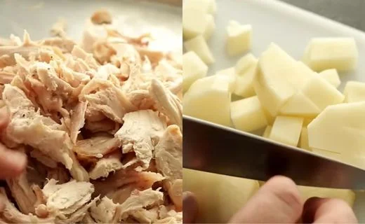 Prepare the Chicken and Potatoes