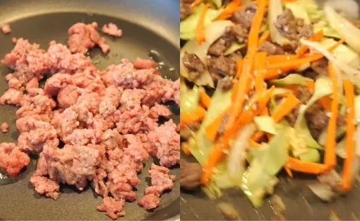 Stir-fry the aromatics and vegetables